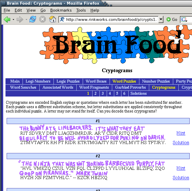 Cryptograms